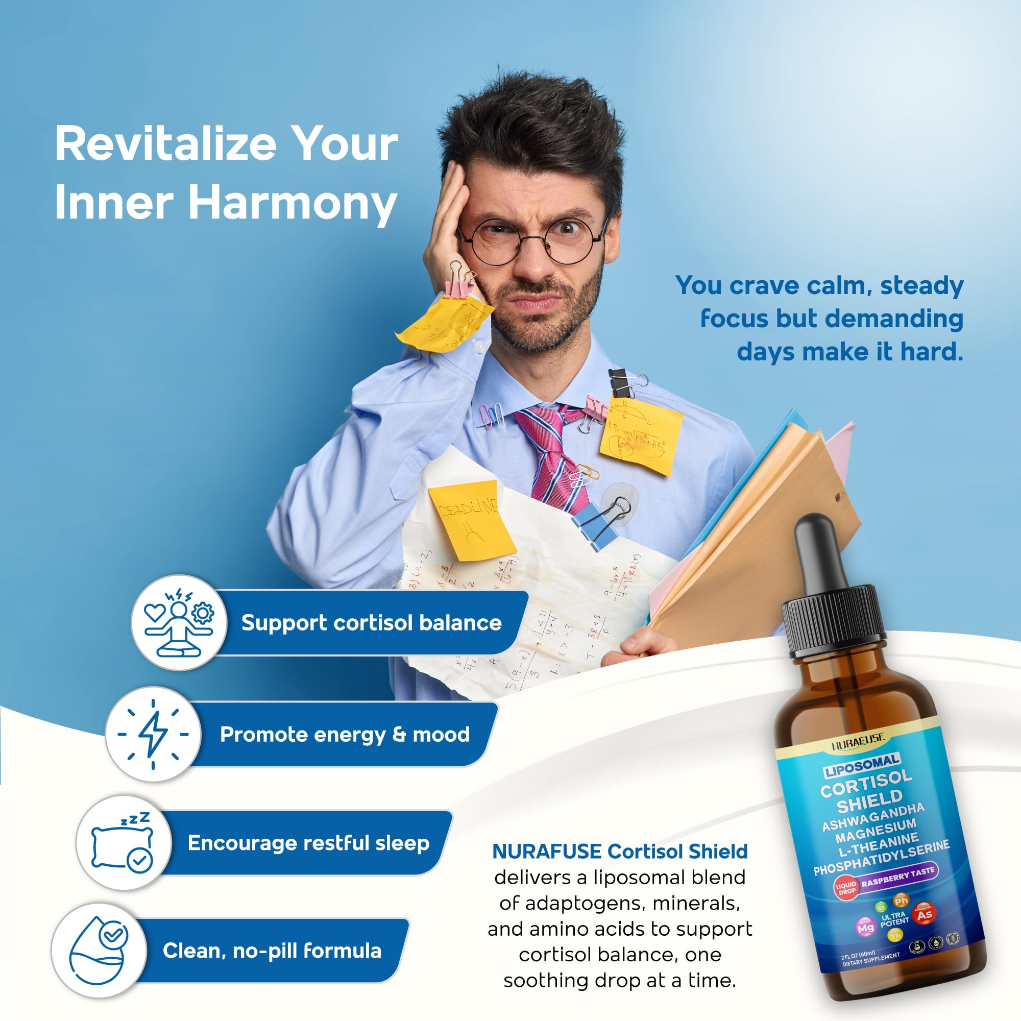 Ashwagandha and magnesium liposomal blend