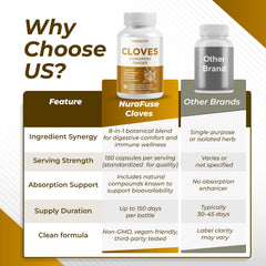 NURAFUSE Cloves Cinnamon Ginger supports digestion