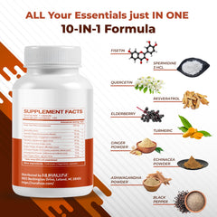 List of 10 potent herbs per serving in Nurafuse Fisetin