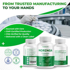 Made in USA and lab purity testing concept