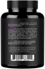 Nurturly magnesium citrate-oxide 500mg label with nutrition details for informed choices.