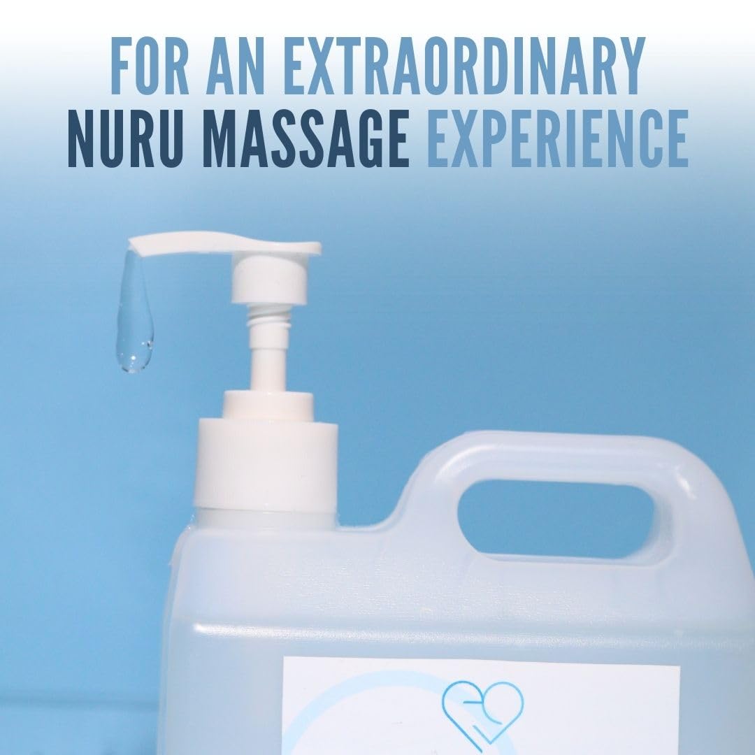 Professional massage session using Nuru gel kit