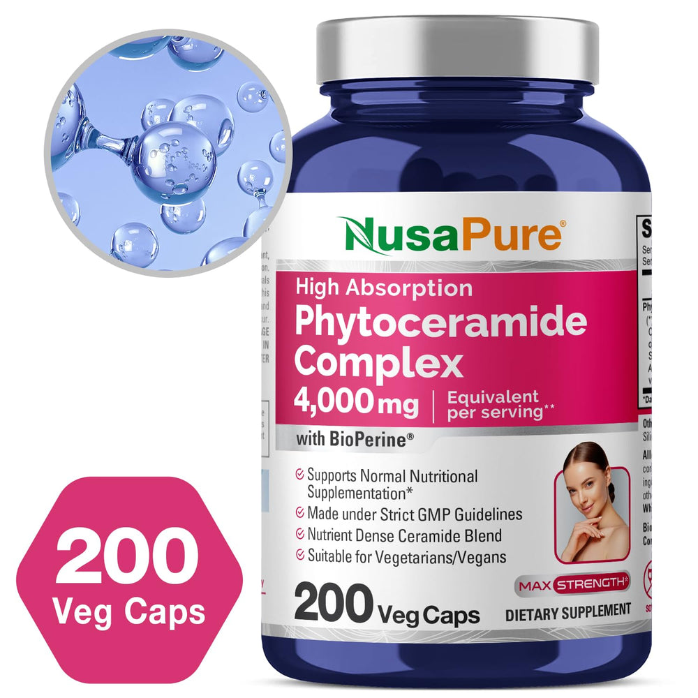 Bioperine for enhanced absorption in NusaPure Phytoceramide Complex