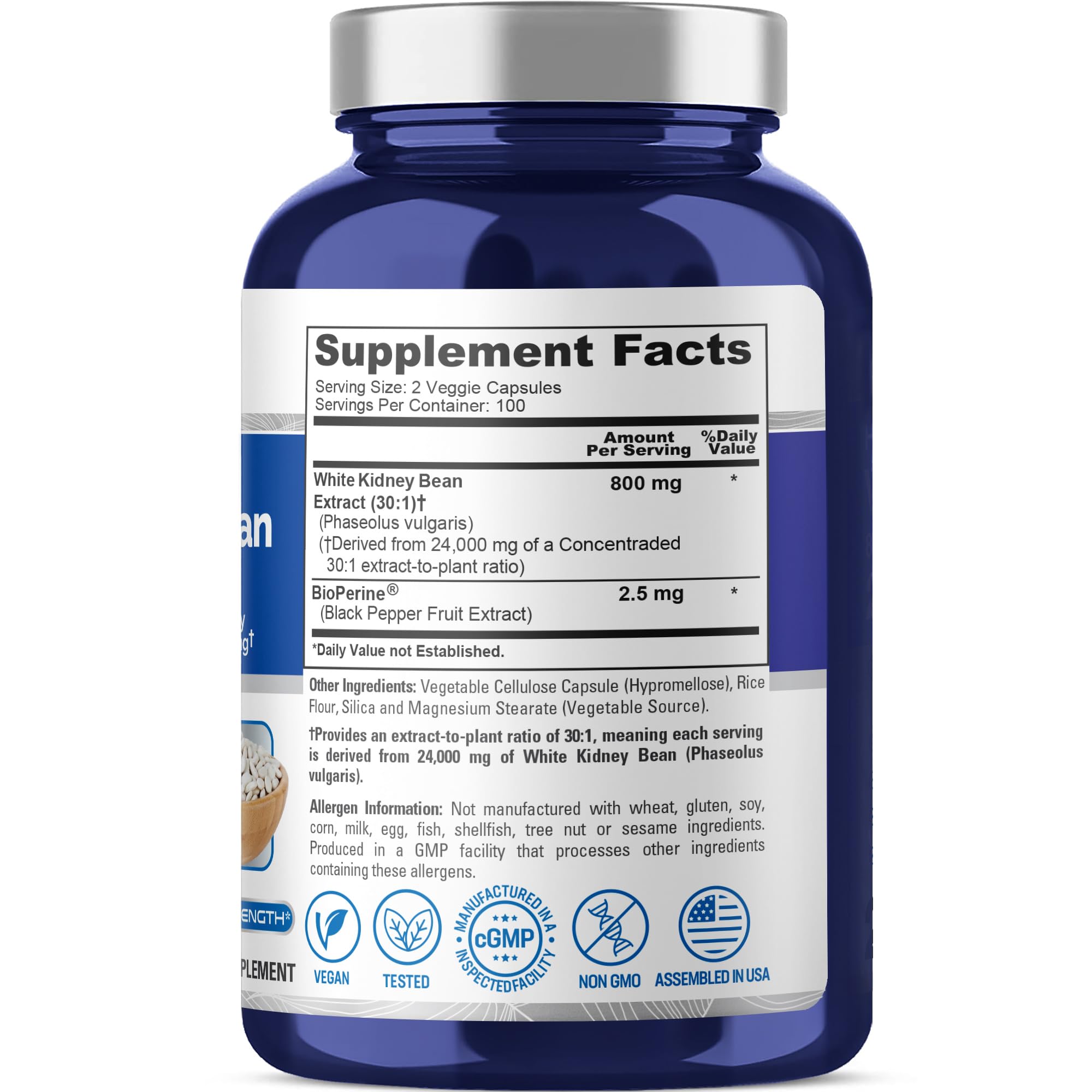 NusaPure 30:1 extract vegan capsules ready for daily use.