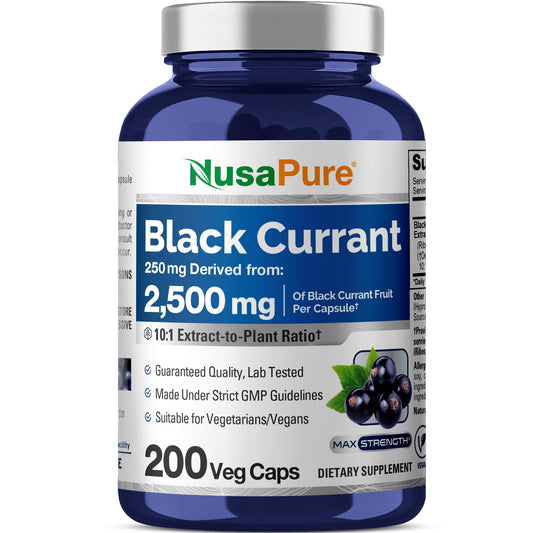 NusaPure Black Currant 10:1 Extract bottle front
