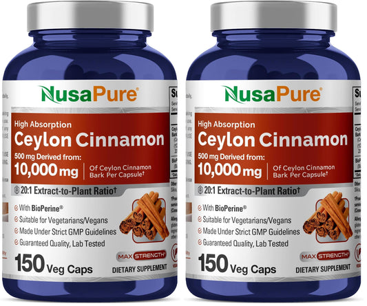 NusaPure Ceylon Cinnamon 20:1 Extract bottle front