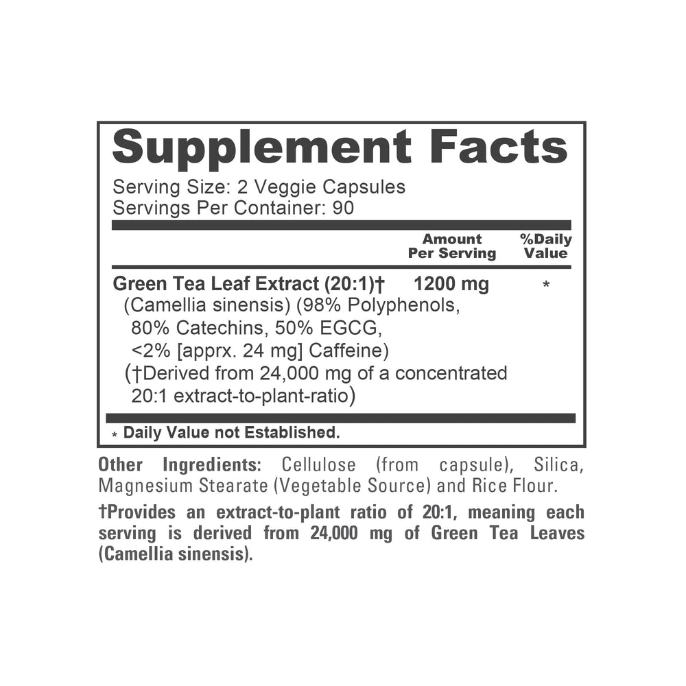 NusaPure green tea extract capsules