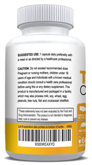 Turmeric root and 600 mg capsule representation