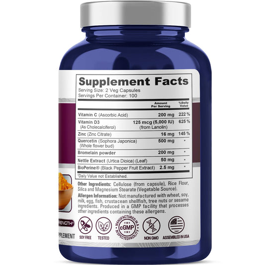 Bottle of NusaPure Quercetin Complex Pack 2