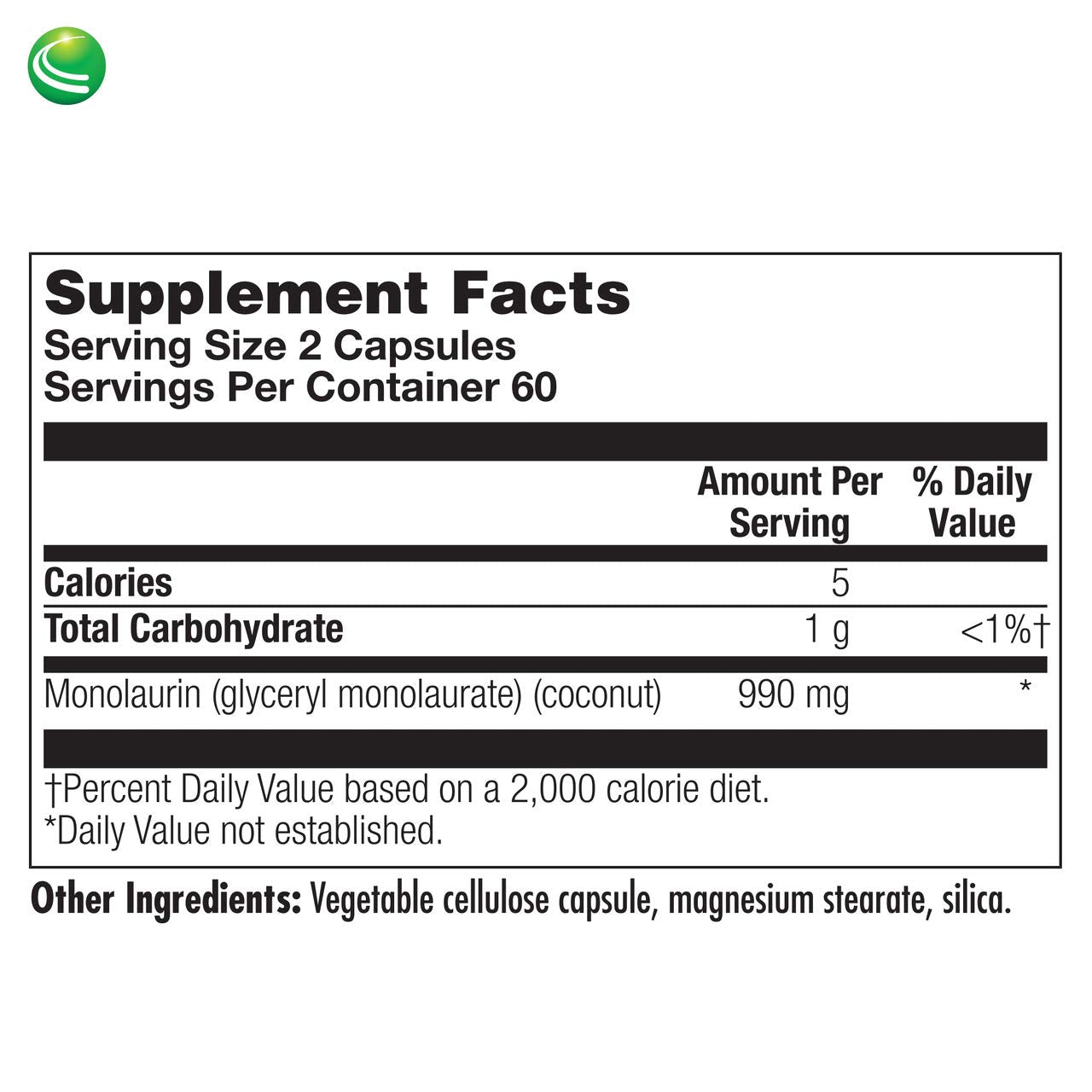 Monolaurin ingredients and coconut source