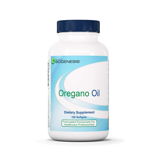 Nutra Biogenesis Oregano Oil Softgels bottle with 120 softgels