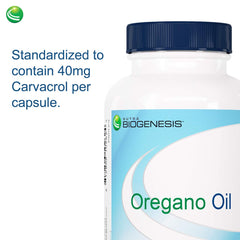 Nutra Biogenesis Oregano Oil Softgels packaging and logo