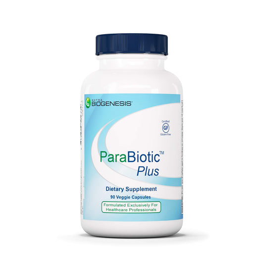 Nutra Biogenesis ParaBiotic Plus bottle on a white background