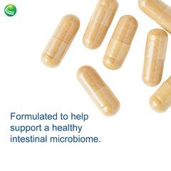 Gluten-free, GMO-free vegan probiotic label