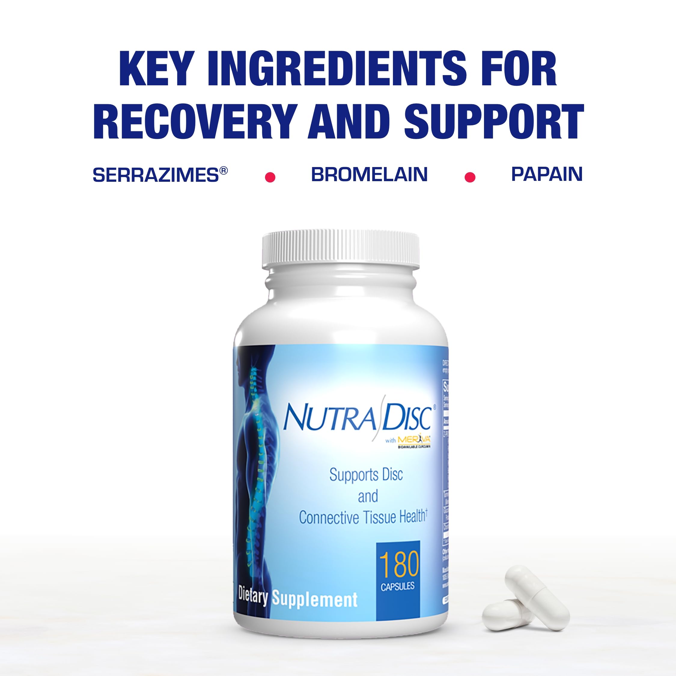 90 servings per bottle packaging for Nutra Disc & Joint Support