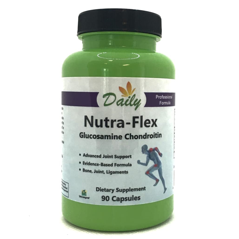 Nutra-Flex Glucosamine Chondroitin bottle label by Daily Manufacturing
