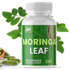Nutra Guru Moringa Capsules bottle front view
