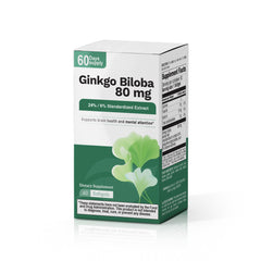 Packaging shot of Nutra Nutrition Ginkgo Biloba 80 mg