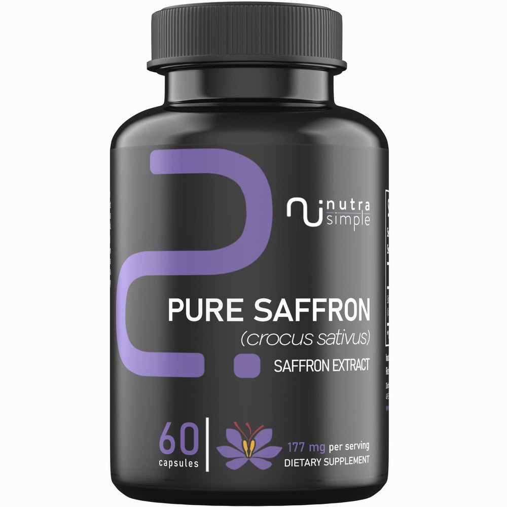 Nutra Simple Saffron bottle with 60 capsules