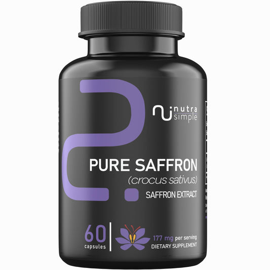 Nutra Simple Saffron bottle with 60 capsules