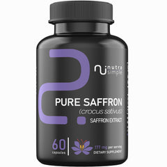Nutra Simple Saffron bottle with 60 capsules