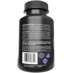 Made in USA GMP-certified facility label on saffron supplement