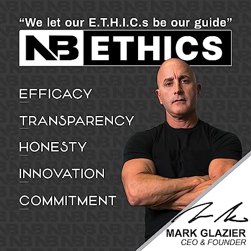 Close-up of Alpha EAA powder in a scoop beside the container