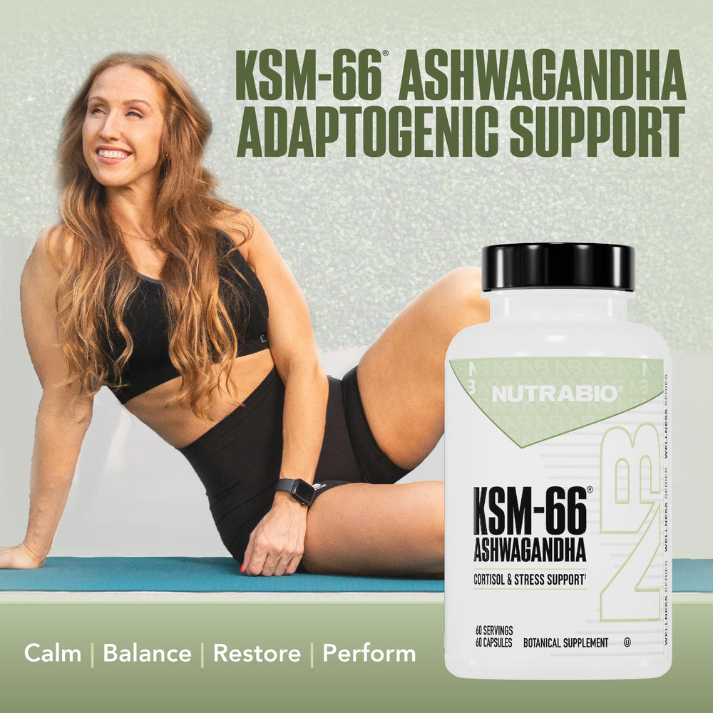 600 mg KSM-66 Ashwagandha per capsule on bottle label
