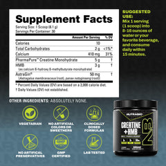 Athlete holds NutraBio Creatine + HMB after a tough workout