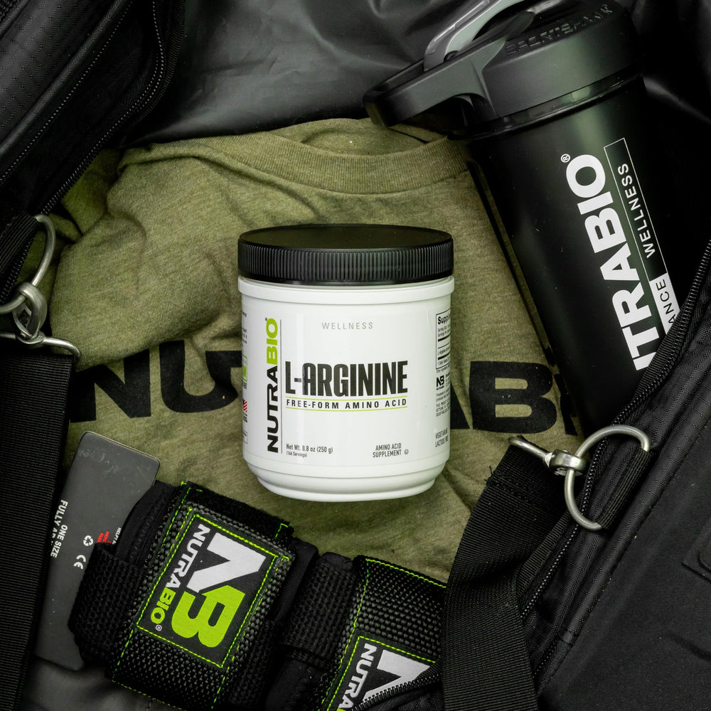 Nutrition and ingredients panel of NutraBio L-Arginine