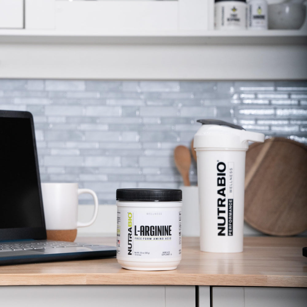 Graphic illustrating nitric oxide support and blood flow