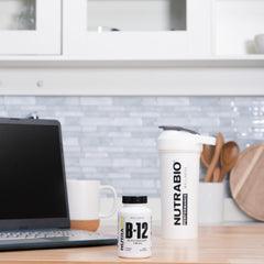 Back of NutraBio Methyl B-12 bottle showing label