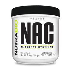 NutraBio NAC 150g powder bottle with label