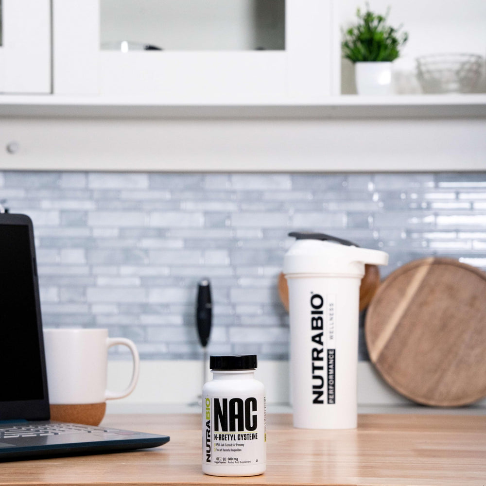 NAC bottle in kitchen-style setting