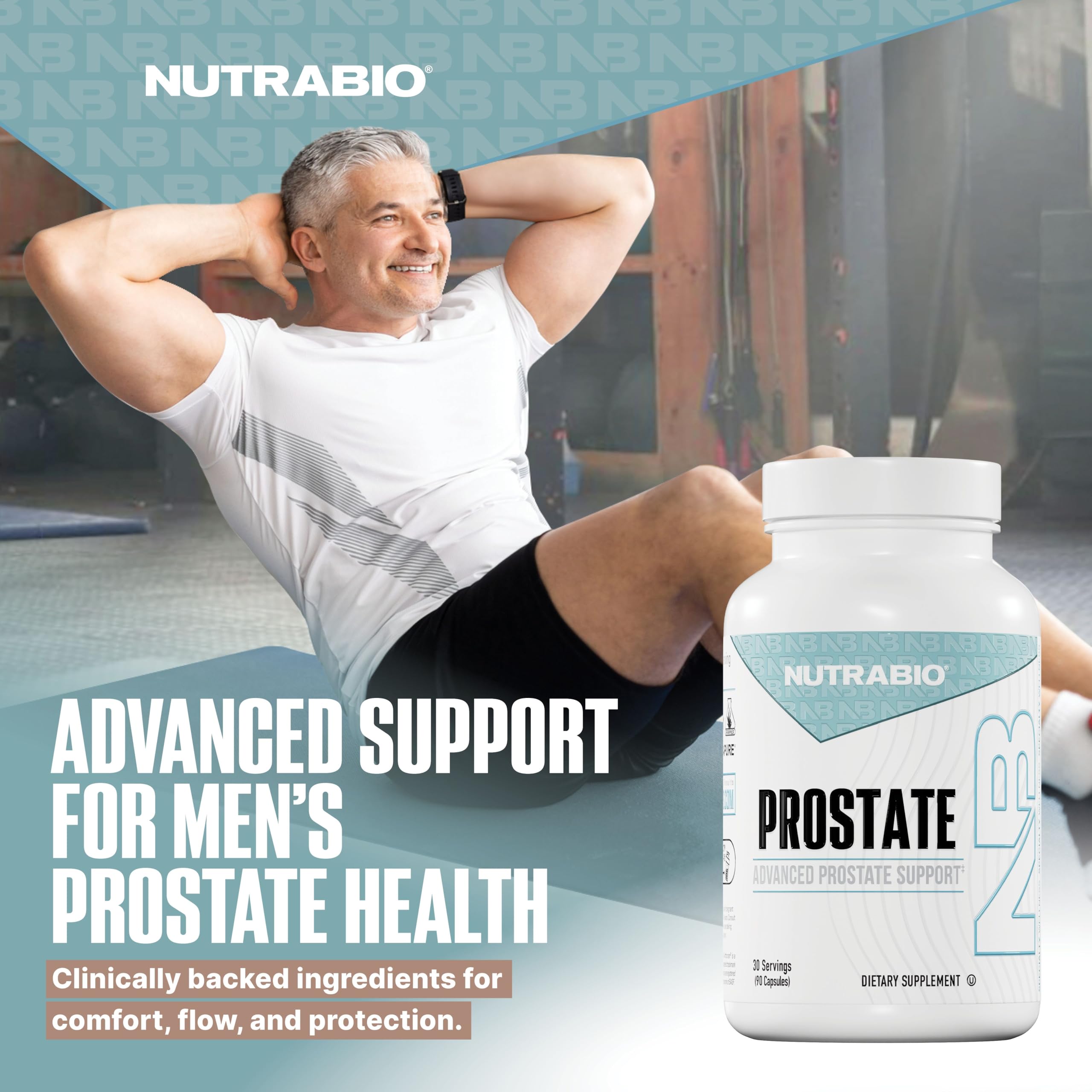 NutraBio Prostate bottle - back label with directions