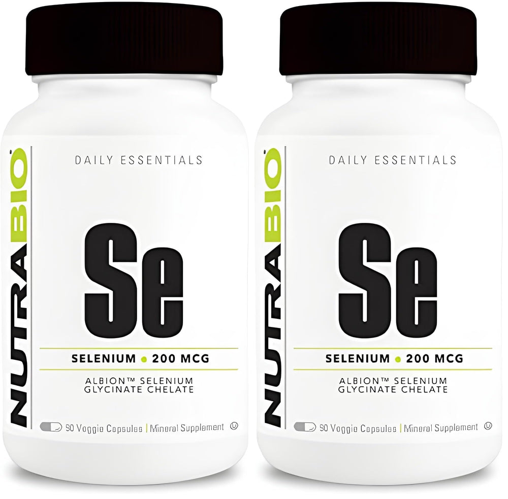 Hero image of NutraBio Selenium 200 mcg 90-vegetable capsules 2-pack