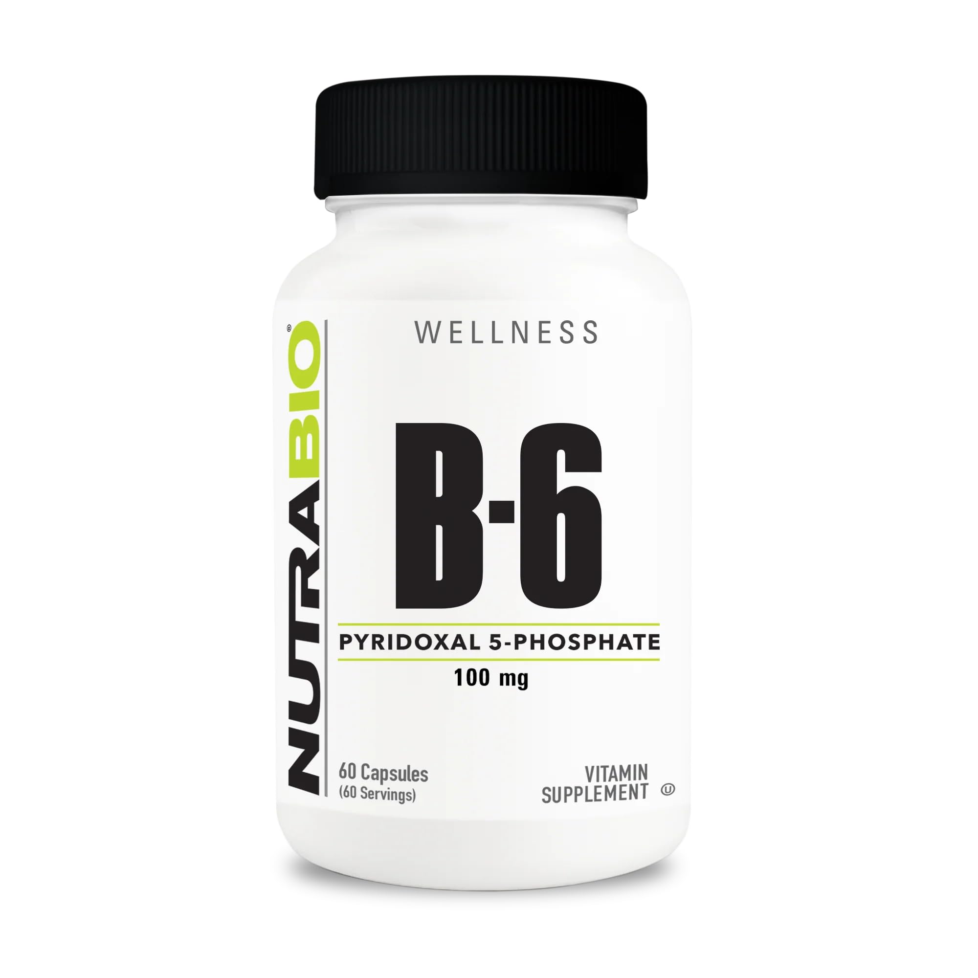 NutraBio Vitamin B6 P5P bottle front label
