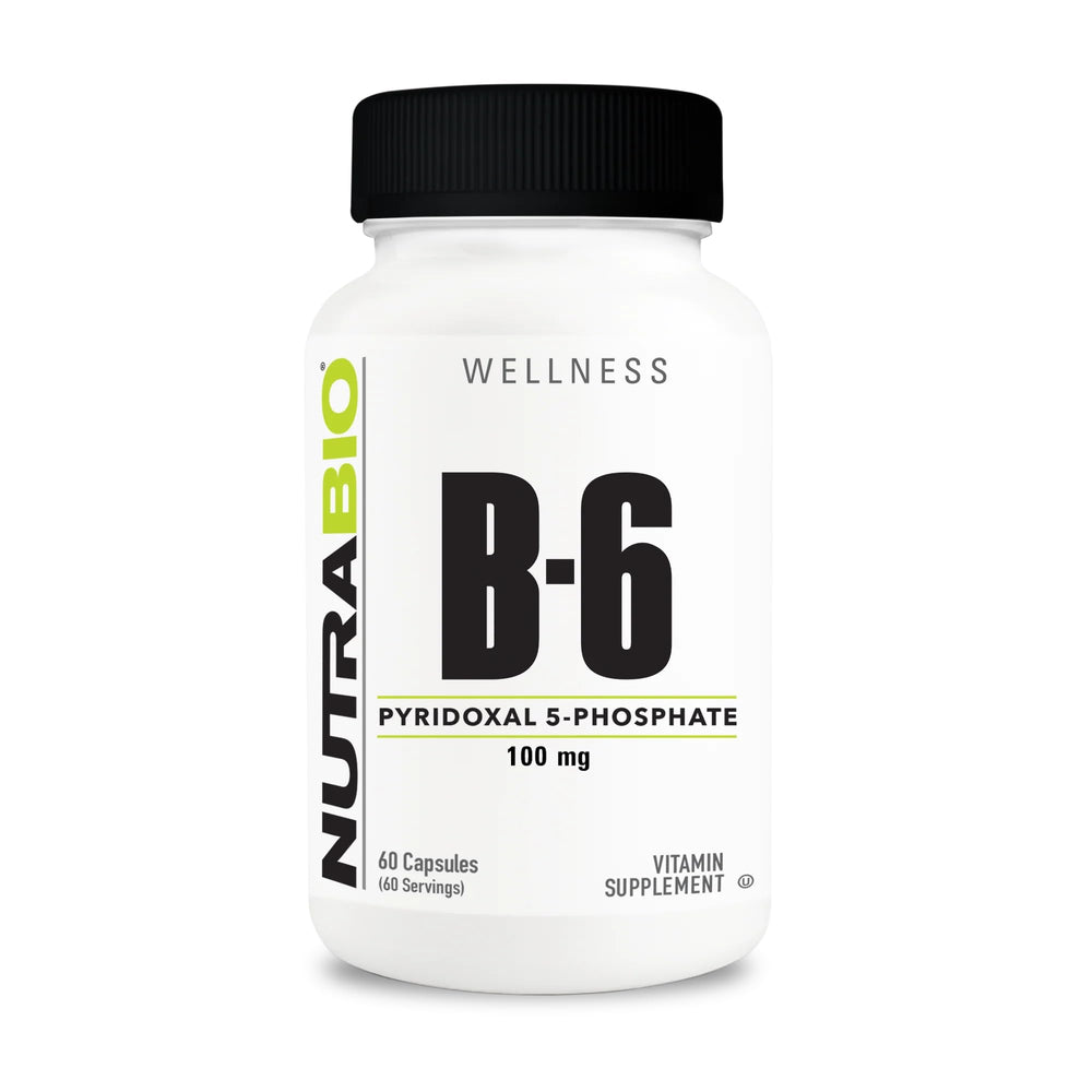NutraBio Vitamin B6 P5P bottle front label