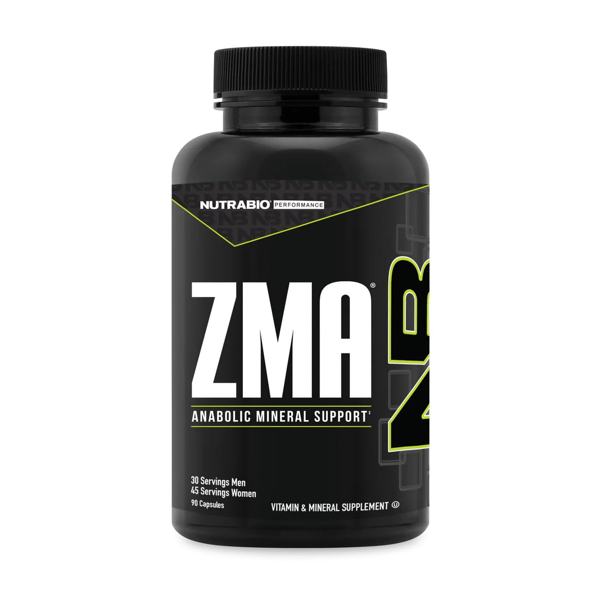 NutraBio ZMA bottle with 90 count