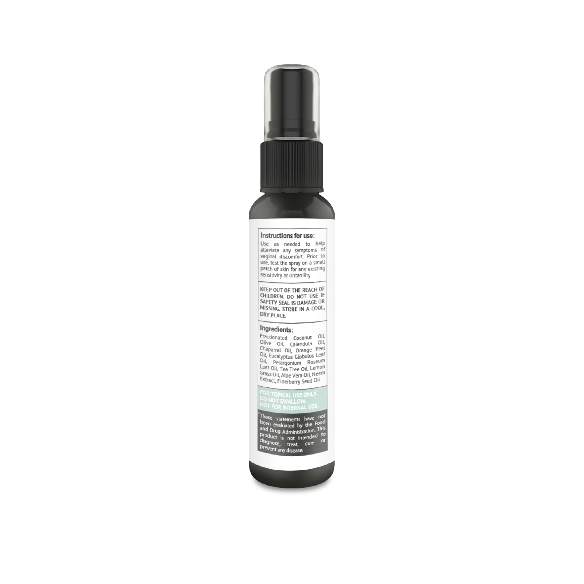 Ingredients illustration highlighting essential oils used in NutraBlast Intimist