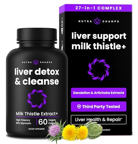 NutraChamps Liver Cleanse Detox bottle with 60 capsules