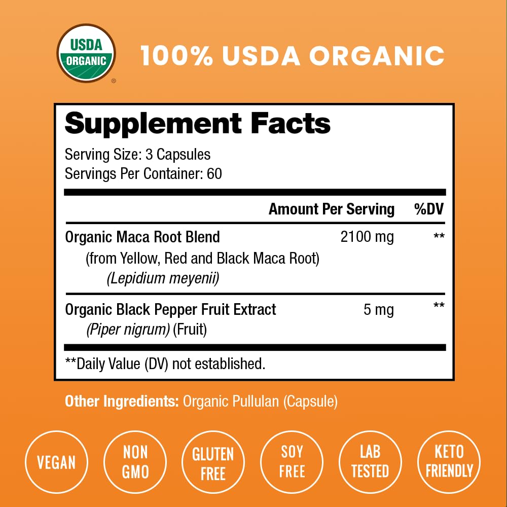 Made in USA quality manufacturing cGMP maca supplement