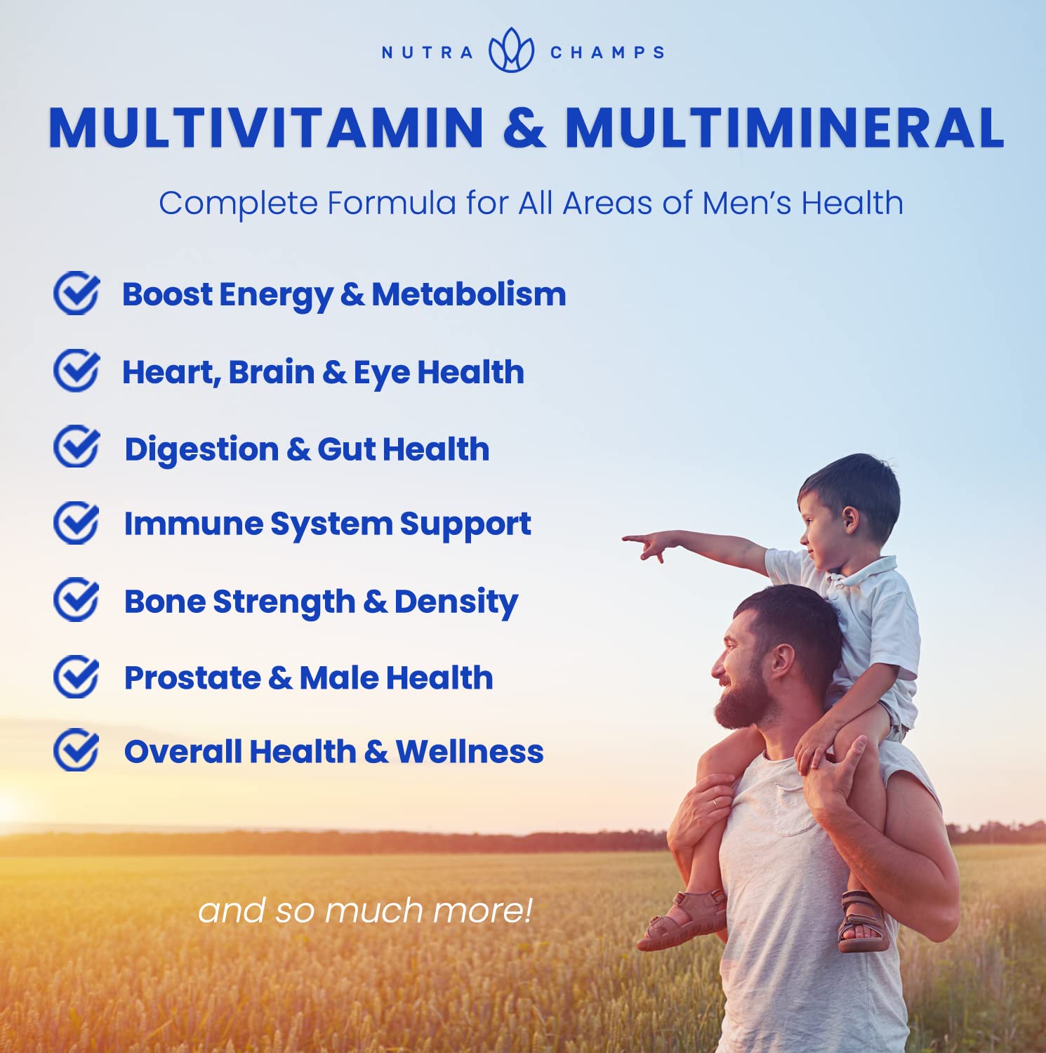 Two bottles of NutraChamps men’s multivitamin gummies