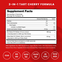 Close-up of Tart Cherry Gummies showing deep red color