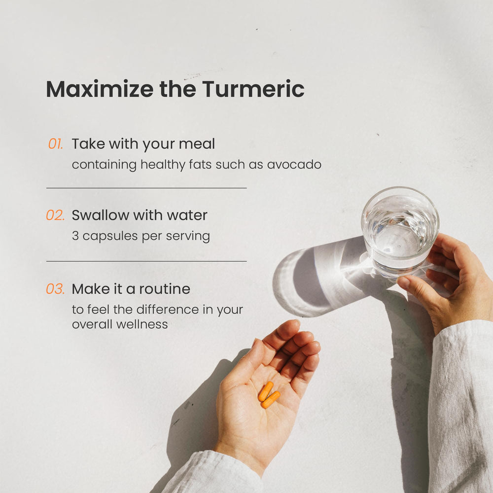 Illustration of brain, heart, and immune benefits from turmeric.