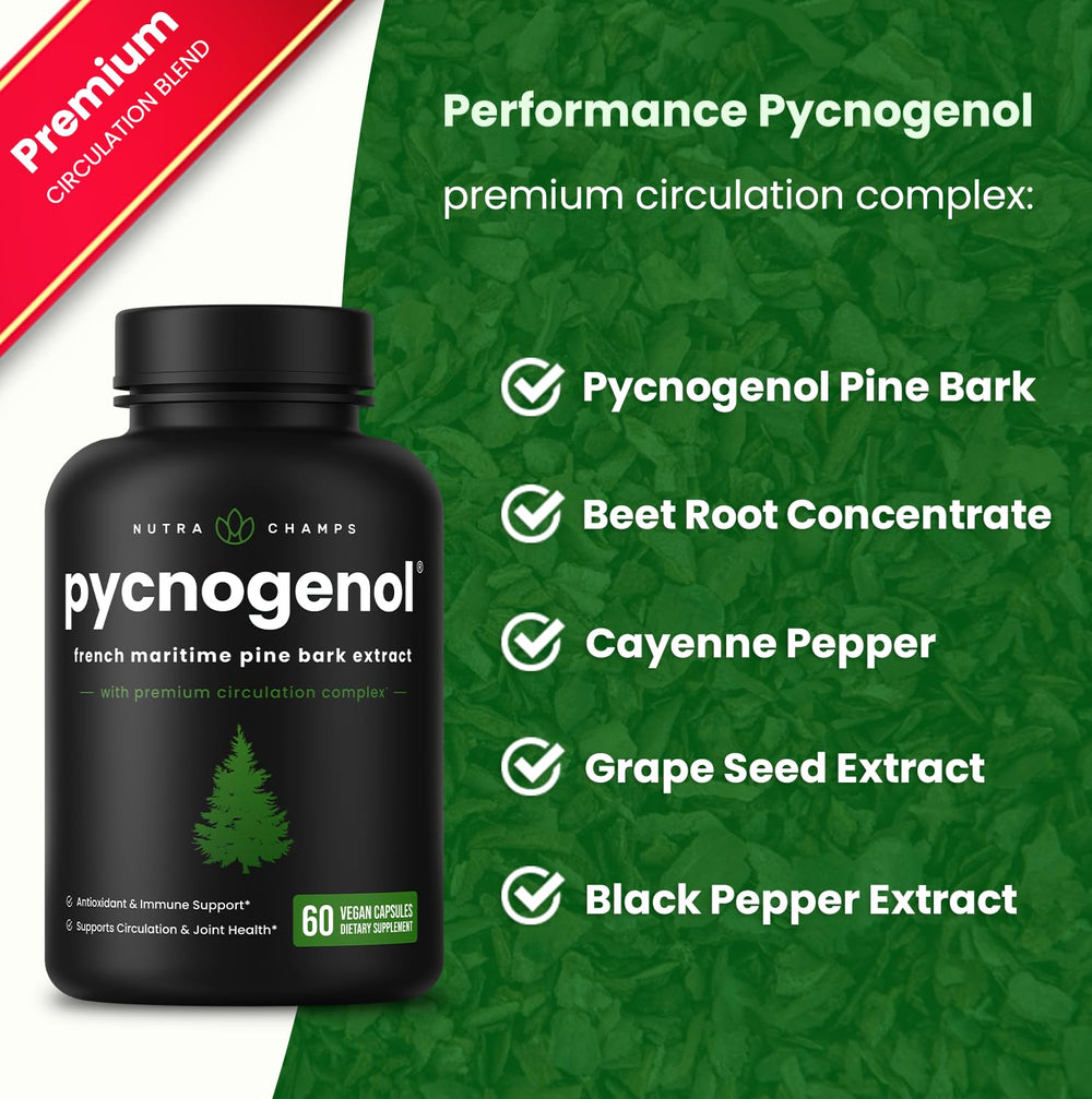 Ingredients include French maritime pine bark extract beet root cayenne pepper and grape seed