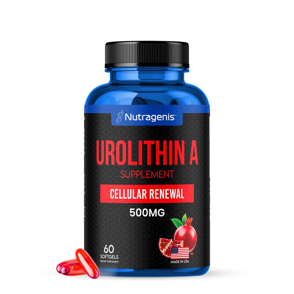 Nutragenis Urolithin A 500mg softgel bottle