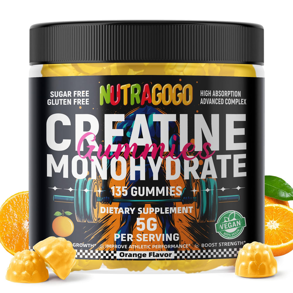 NUTRAGOGO Creatine Monohydrate Gummies bottle label