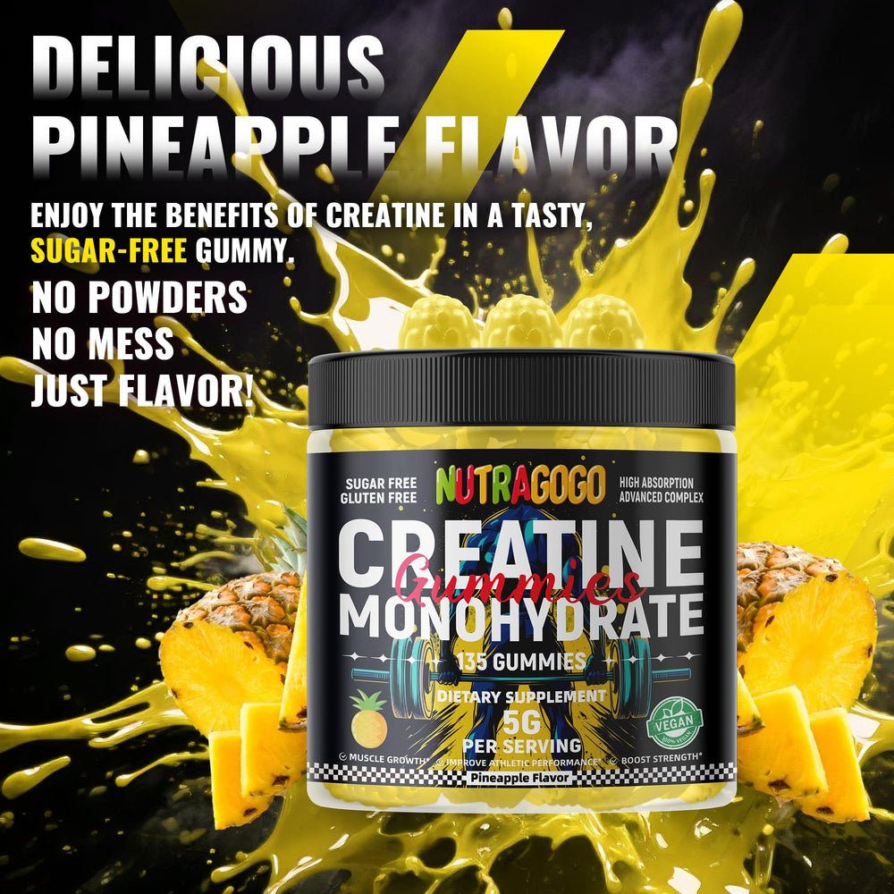 Nutrition facts panel for Creatine Monohydrate Gummies