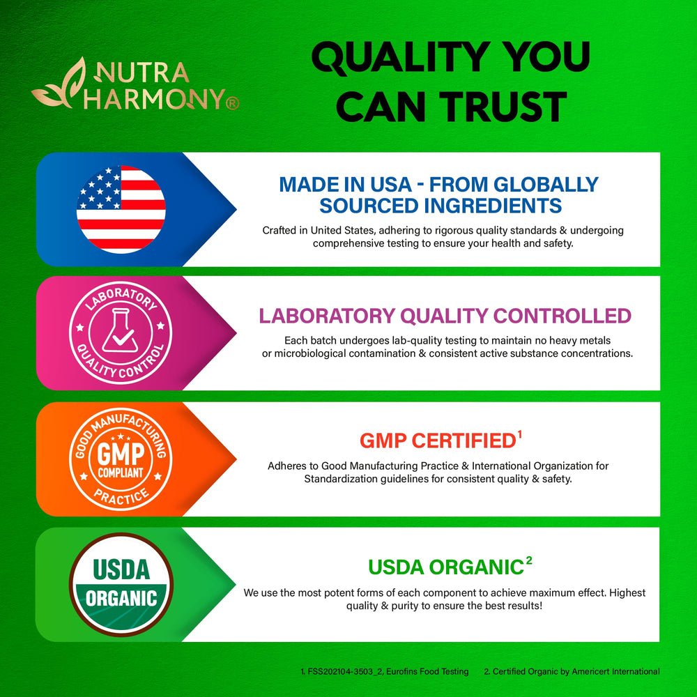 NutraHarmony brand trust seal